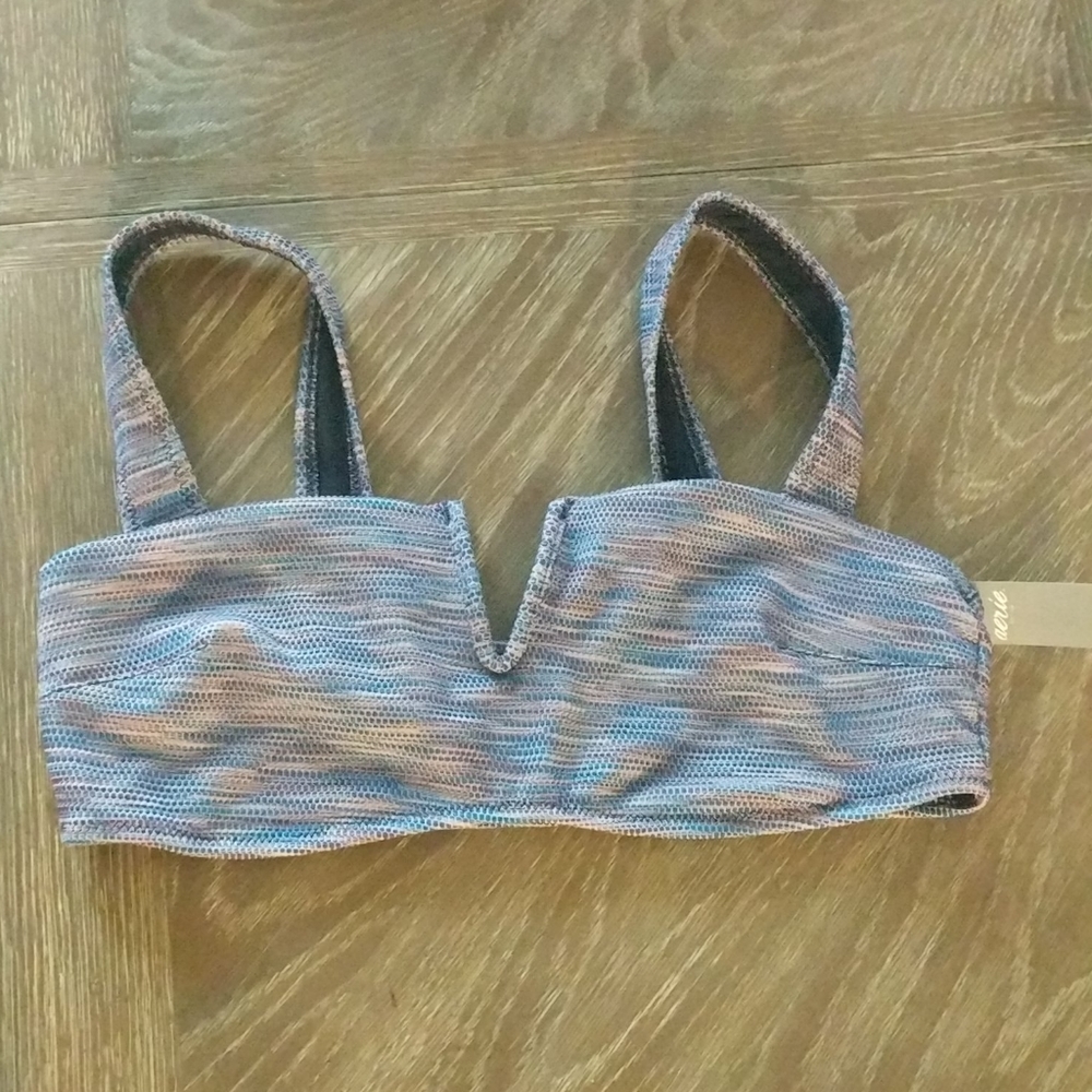 Aerie V Space Dye Bandeau Bikini Top
 Sz M